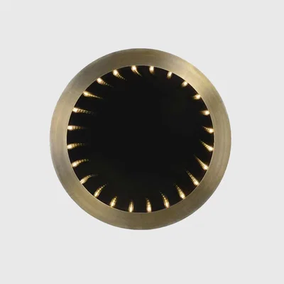 Barker and Stonehouse Inception Round Medium Mirror, Gold | Barker & Stonehouse