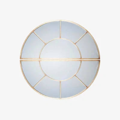 Barker and Stonehouse 2 Oval Section Wall Mirror, Antique Gold