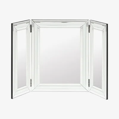 Barker and Stonehouse Krystal White Glass & Mirror Vanity Mirror | Barker & Stonehouse