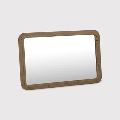 Barker and Stonehouse Tosca Wall Mirror, Square, Brown | Barker & Stonehouse