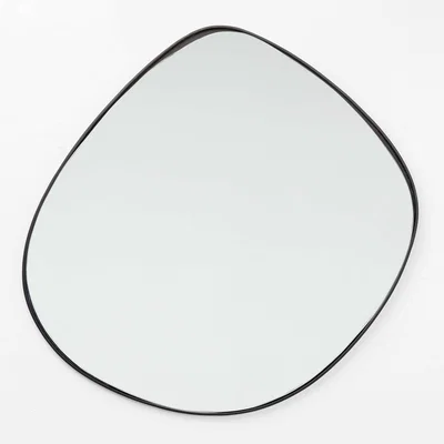 Barker and Stonehouse Asymmetrical Mirror, Black | Barker & Stonehouse