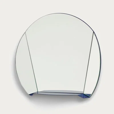 Bombinate.com Blue Split Wall Mirror