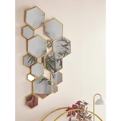Cox and Cox NEW Layered Hexagon Mirror