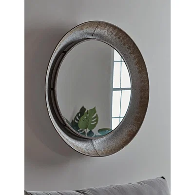 Cox and Cox Industrial Style Round Metal Mirror