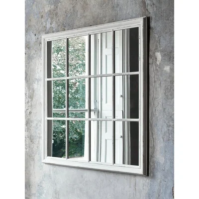 Cox and Cox Large Square Window Mirror