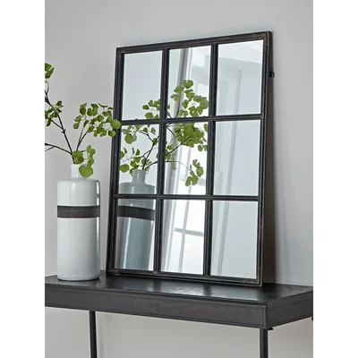 Cox and Cox Iron Window Mirror - Rectangular