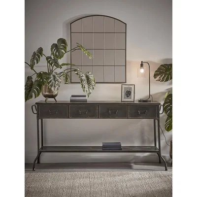 Cox and Cox Industrial Curved Top Window Mirror