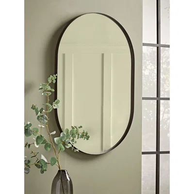Cox and Cox NEW Slim Frame Oval Mirror