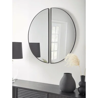Cox and Cox Two Arch Mirrors - Black