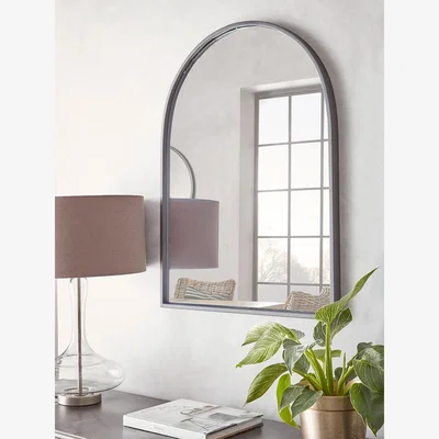 Cox and Cox Iron Arched Window Mirror