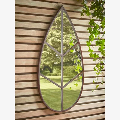 Cox and Cox Outdoor Botanical Wall Mirror