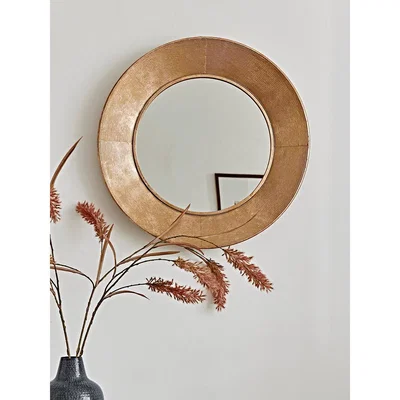 Cox and Cox Round Textured Frame Mirror