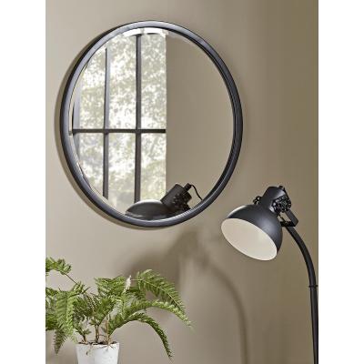 Cox and Cox NEW Black Bevelled Round Mirror - Small