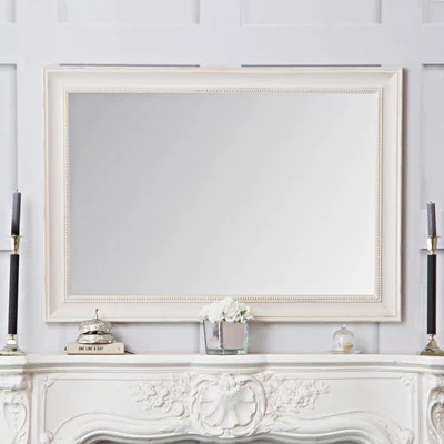 Chiltern Oak Furniture Rotterdam Ivory Rectangular Mirror 74 x 104cm