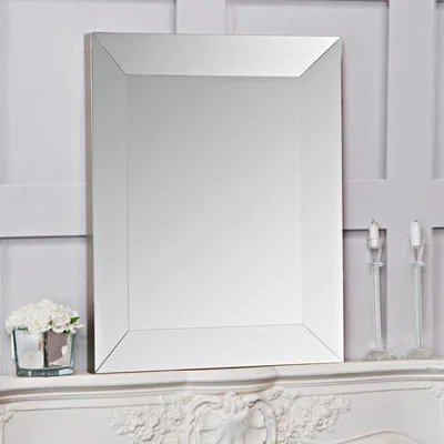 Chiltern Oak Furniture Sofia Small Silver Bevelled Mirror 60 x 75cm