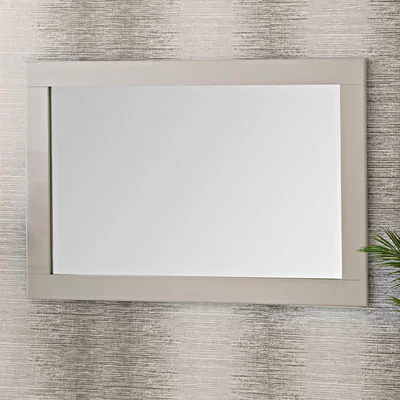 Chiltern Oak Furniture Chester Stone Painted Oak Large Wall Mirror 75 x 110cm