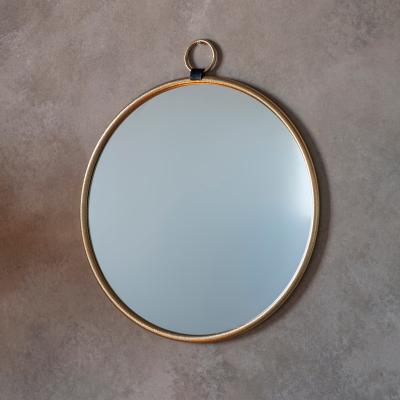 Dunelm Bayswater Gold Effect Round Mirror Gold Effect