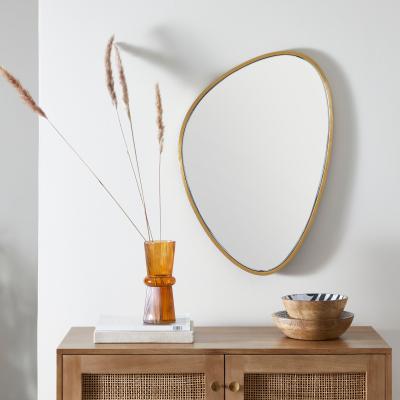 Dunelm Pebble Mirror 50cm x 70cm Gold Effect