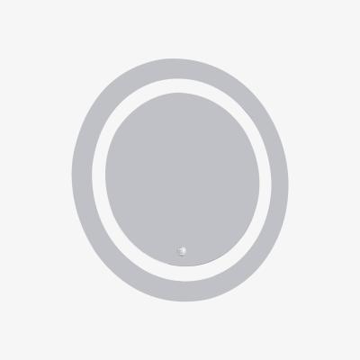 Dunelm Birchwood Illuminated Round Mirror Clear