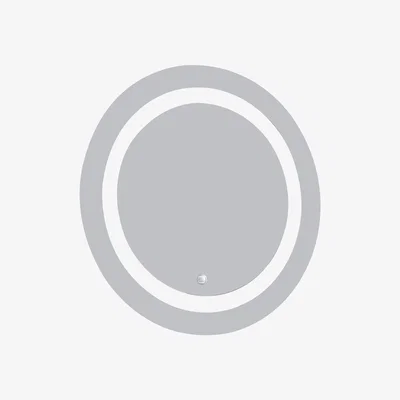Dunelm Birchwood Illuminated Round Mirror Clear