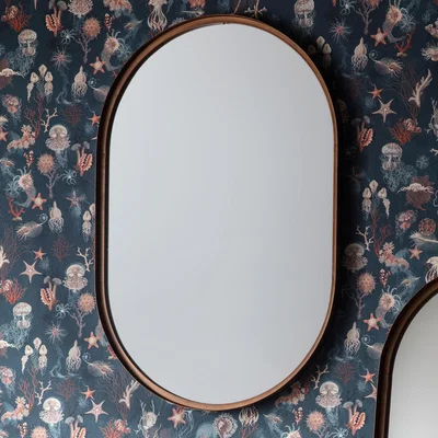 Dunelm Harlan Elipse Mirror 60 x 91cm Bronze