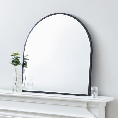 Dunelm Apartment Arch Wall Mirror, Black 65cm Silver