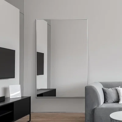 Dunelm Artus Aluminium Edged Wall Mirror Silver