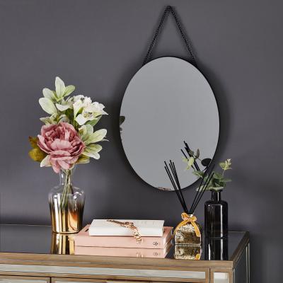Dunelm Oval Hanging Smoked Mirror Smoked