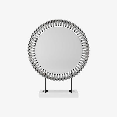 Dunelm Glam Gem Edge Dressing Table Mirror Silver Effect