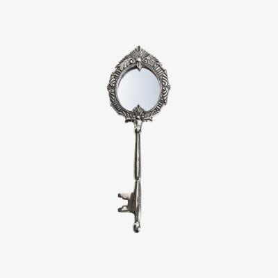Dunelm Roorkee Mirror 10 x 26cm Antique Nickel Silver