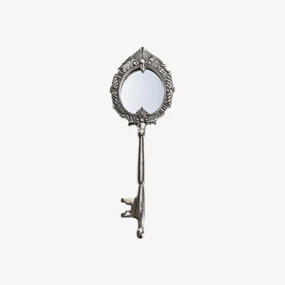 Dunelm Roorkee Mirror 10 x 26cm Antique Nickel Silver