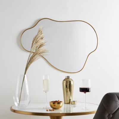 Dunelm Pond Mirror 50x70cm Gold Effect Gold Effect