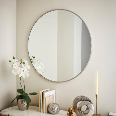 Dunelm Metal Round Wall Mirror Silver