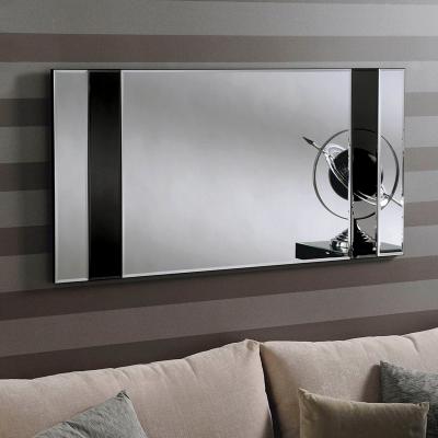 Dunelm Yearn Athena Mirror 122x61cm Black Glass Black