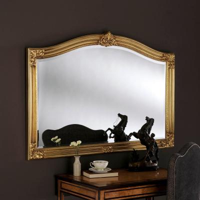 Dunelm Yearn Arch Top Overmantle Mirror 130x89cm Gold Effect Gold Effect