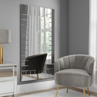 Dunelm Mosaic Full Length Mirror Silver Effect