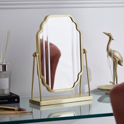 Dunelm Equatorial Desk Mirror Gold