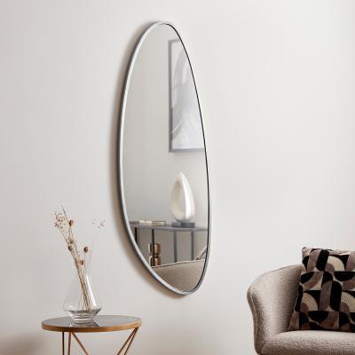 Dunelm Pebble 120cm x 45cm Wall Mirror Silver