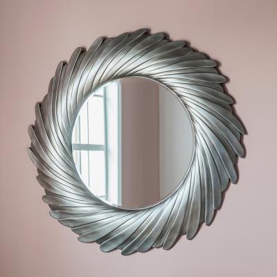 Dunelm Iskra Wall Mirror 100x100cm Silver