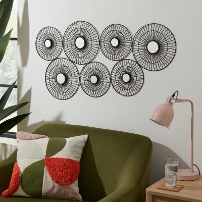 Dunelm Juala Metal Indoor Outdoor Wall Art Black