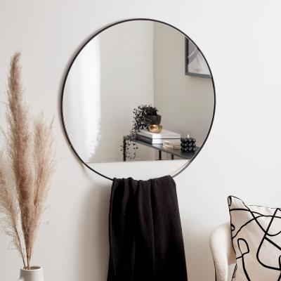 Dunelm Round Mirror with Hanging Detail 75cm Black