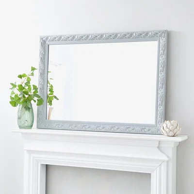 Dunelm Decorative Wall Mirror 102x72cm Grey Grey