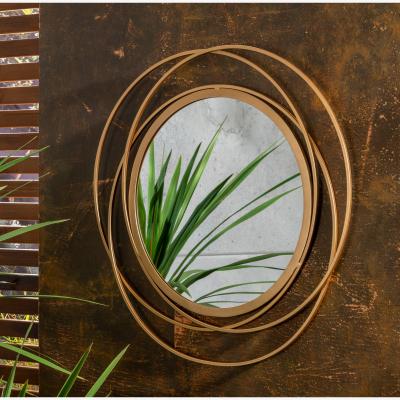Dunelm Indoor Outdoor Gold Effect Luxe Mirror 70cm Gold Effect