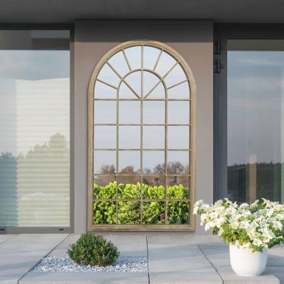 Dunelm Somerley Extra Large Country Arch Indoor Outdoor Wall Mirror Natural