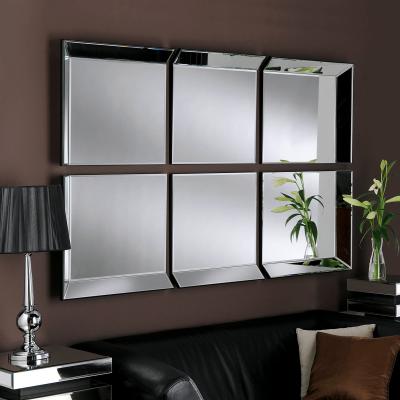 Dunelm Yearn Byblos Mirror 168x107cm 6 Panel Black