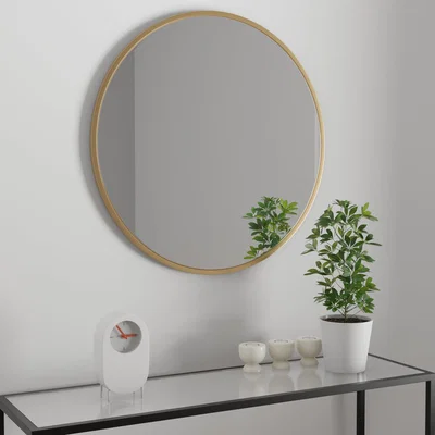 Dunelm Apartment 80cm Mirror Gold Effect