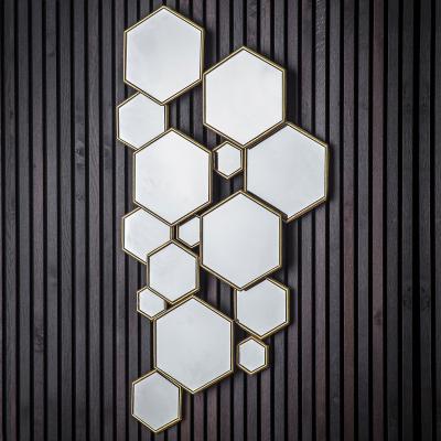 Dunelm Octon Mirror 120 x 64cm Gold Effect