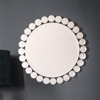 Dunelm Asha Round Wall Mirror 50cm Silver