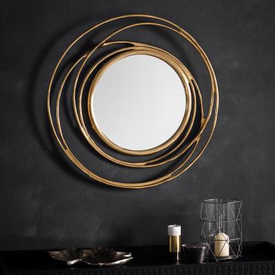 Dunelm Allende Satin Gold Effect Wall Mirror Gold Effect