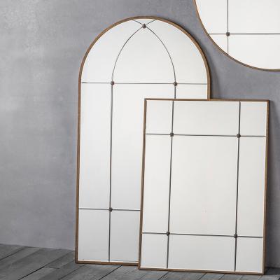 Dunelm Kyra Arch Mirror 140x76cm Gold Effect